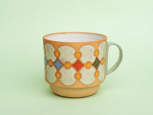 confetti mug in light green