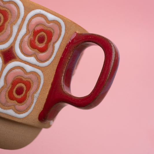 peony mug in pink