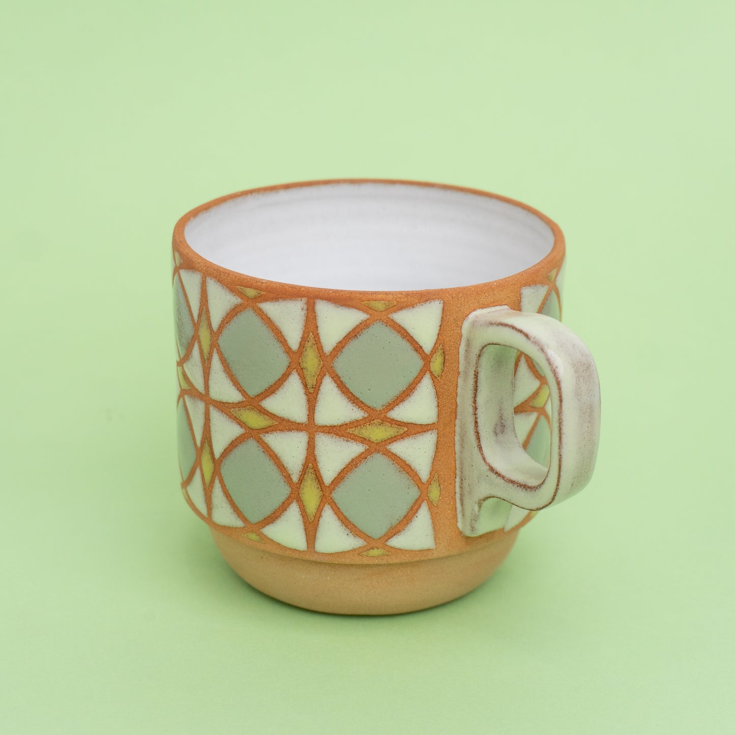 tulip mug in electric green