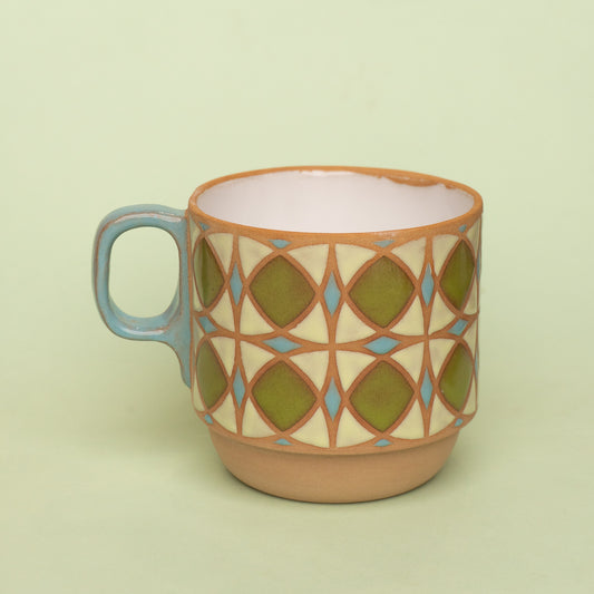 tulip mug in green