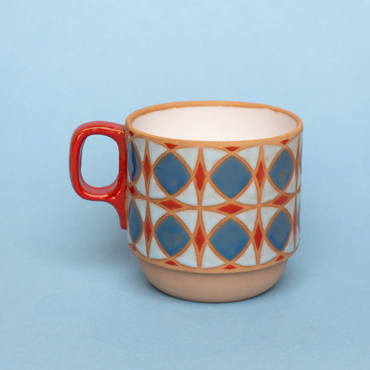 tulip mug in blue