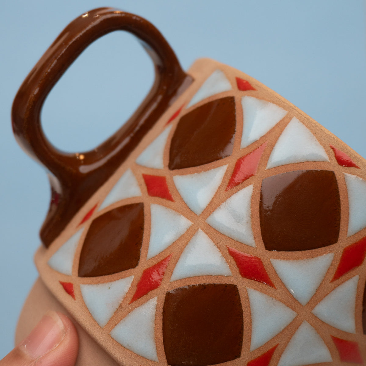 tulip mug in brown