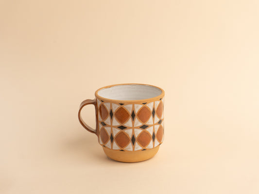 tulip mug in dark orange