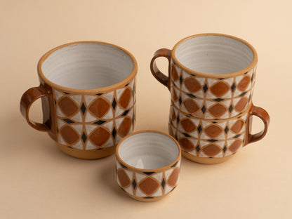 tulip mug in dark orange