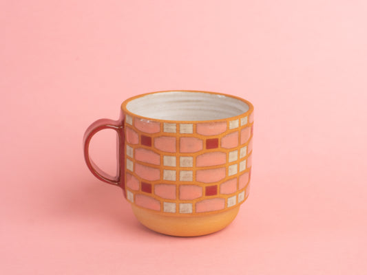 orchid mug in pink