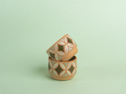 lily espresso in green