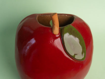 red apple wall planter