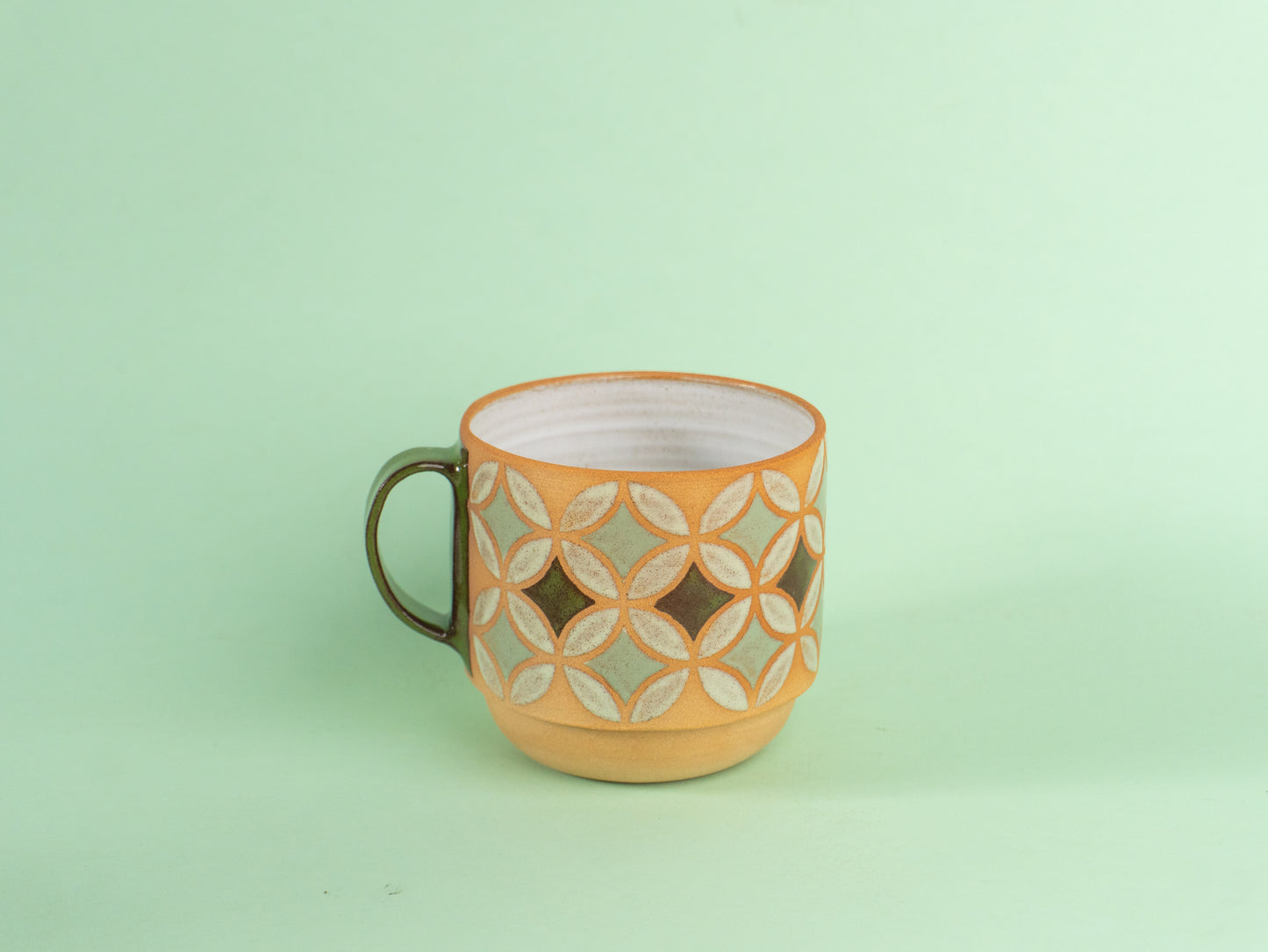 lily mug in green