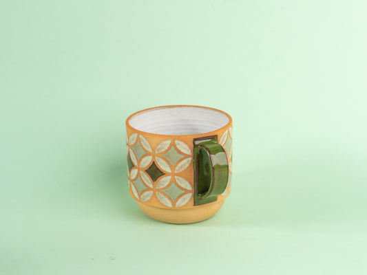 lily mug in green