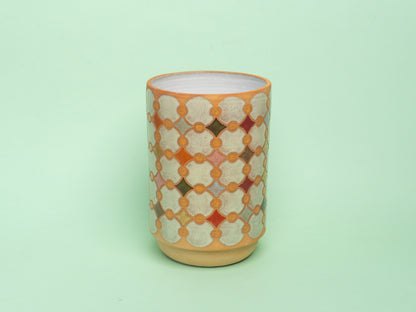 confetti utensil holder/vase in green
