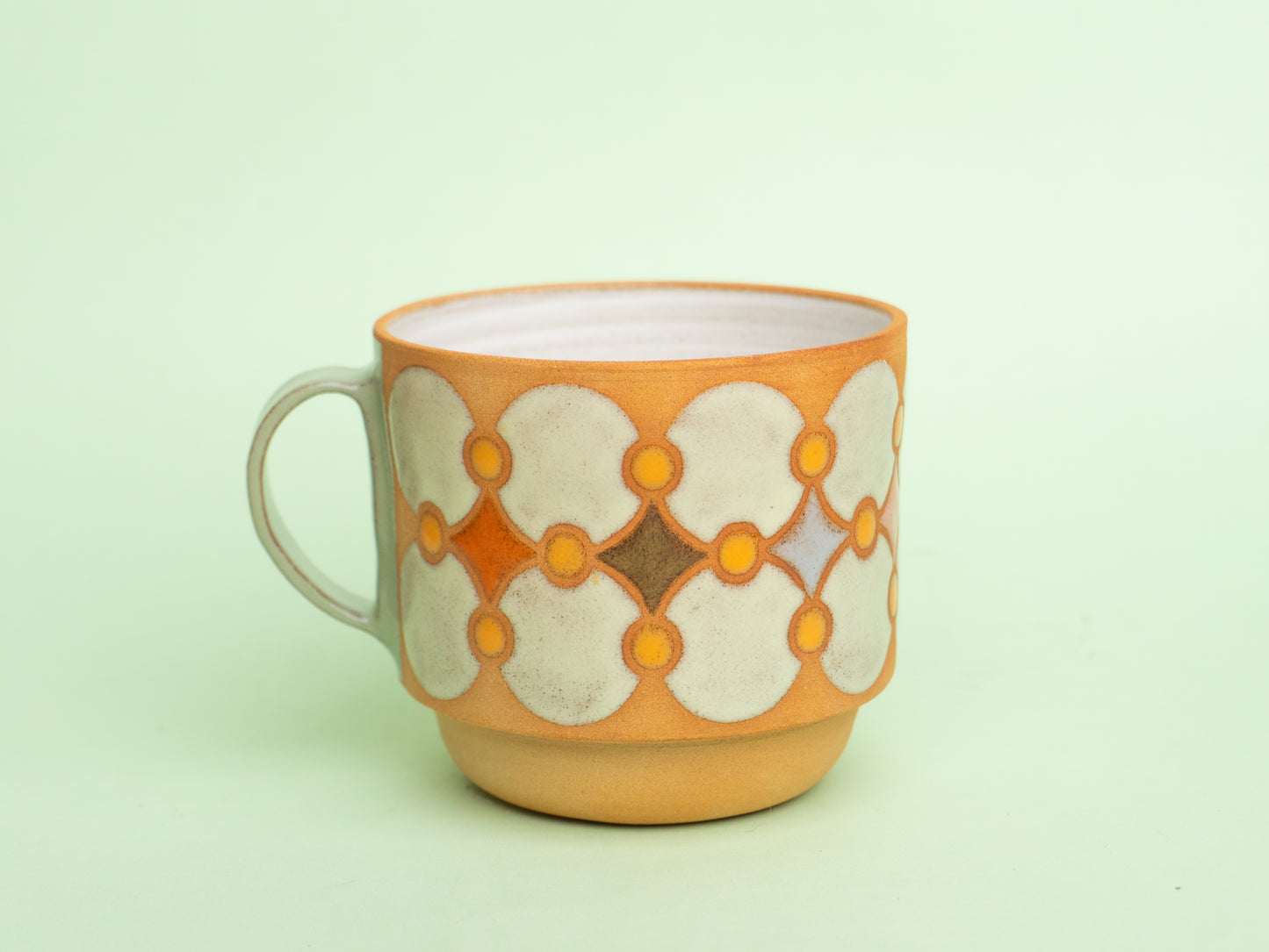 confetti mug in light green