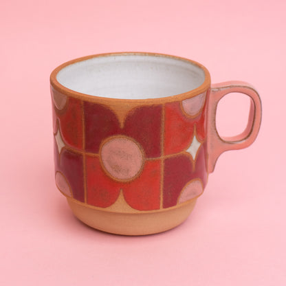 pansy mug in red