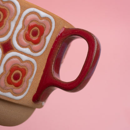 peony mug in pink