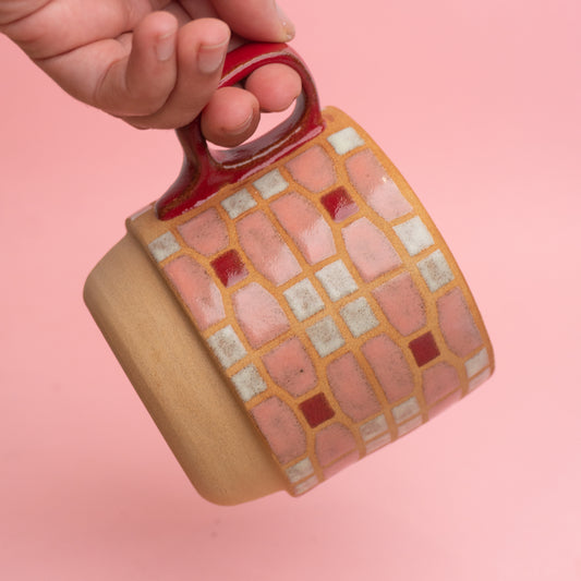 orchid mug in pink