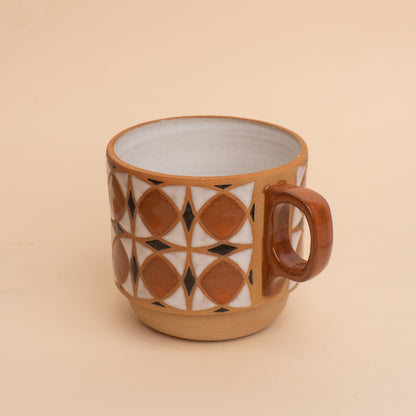 tulip mug in dark orange