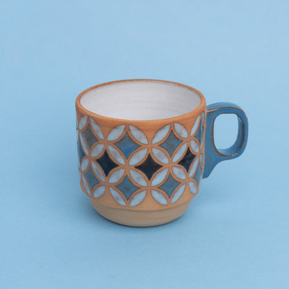 lily mug in blue