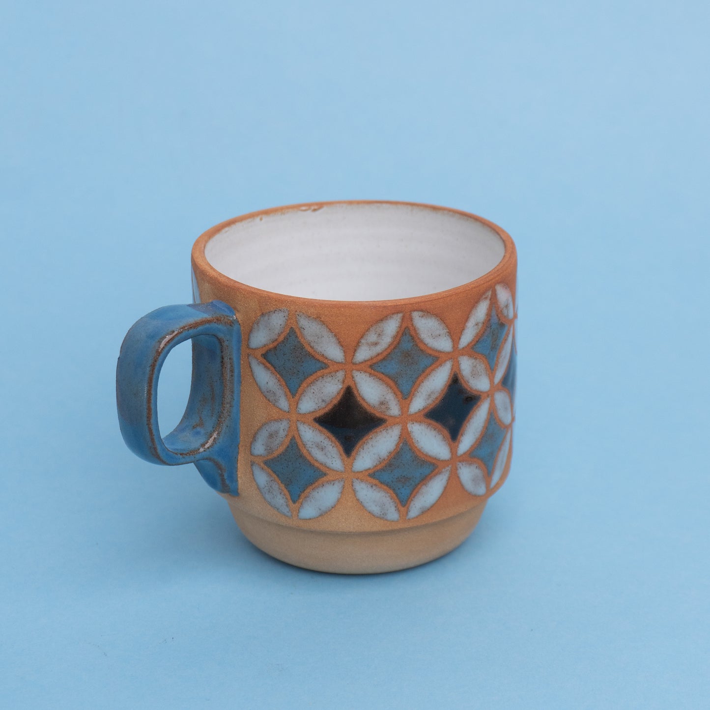 lily mug in blue