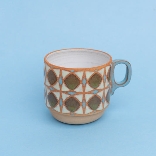 tulip mug in green