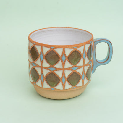 tulip mug in green