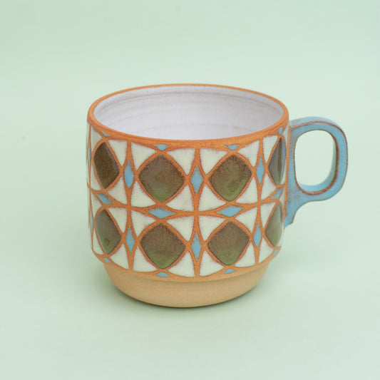 tulip mug in green