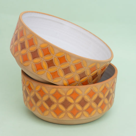 lily bowl in orange