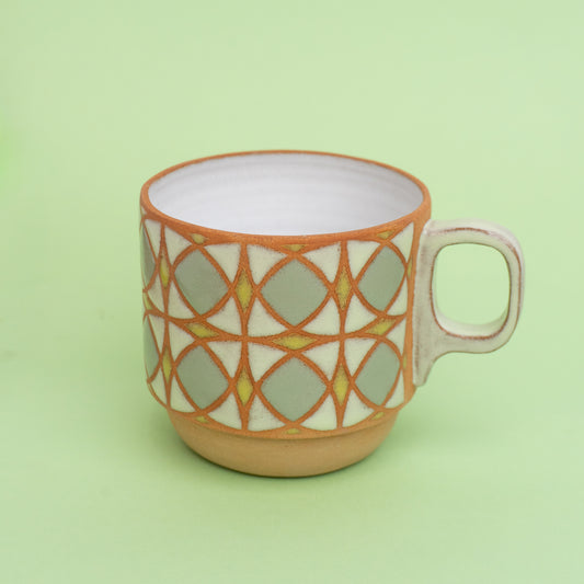 tulip mug in electric green