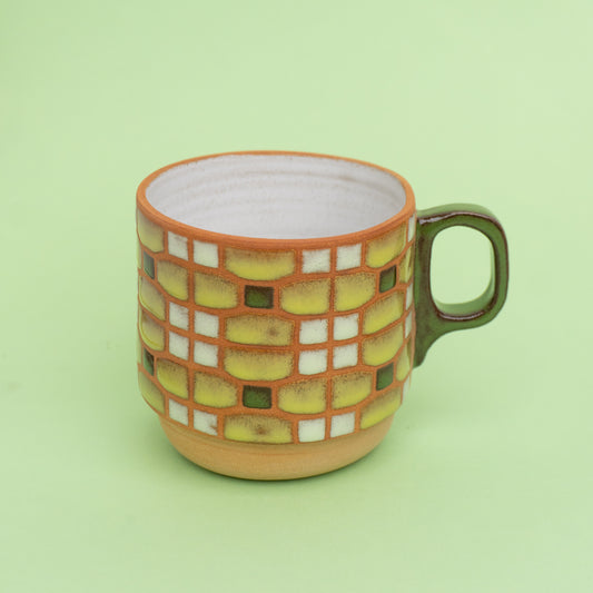 orchid mug in green