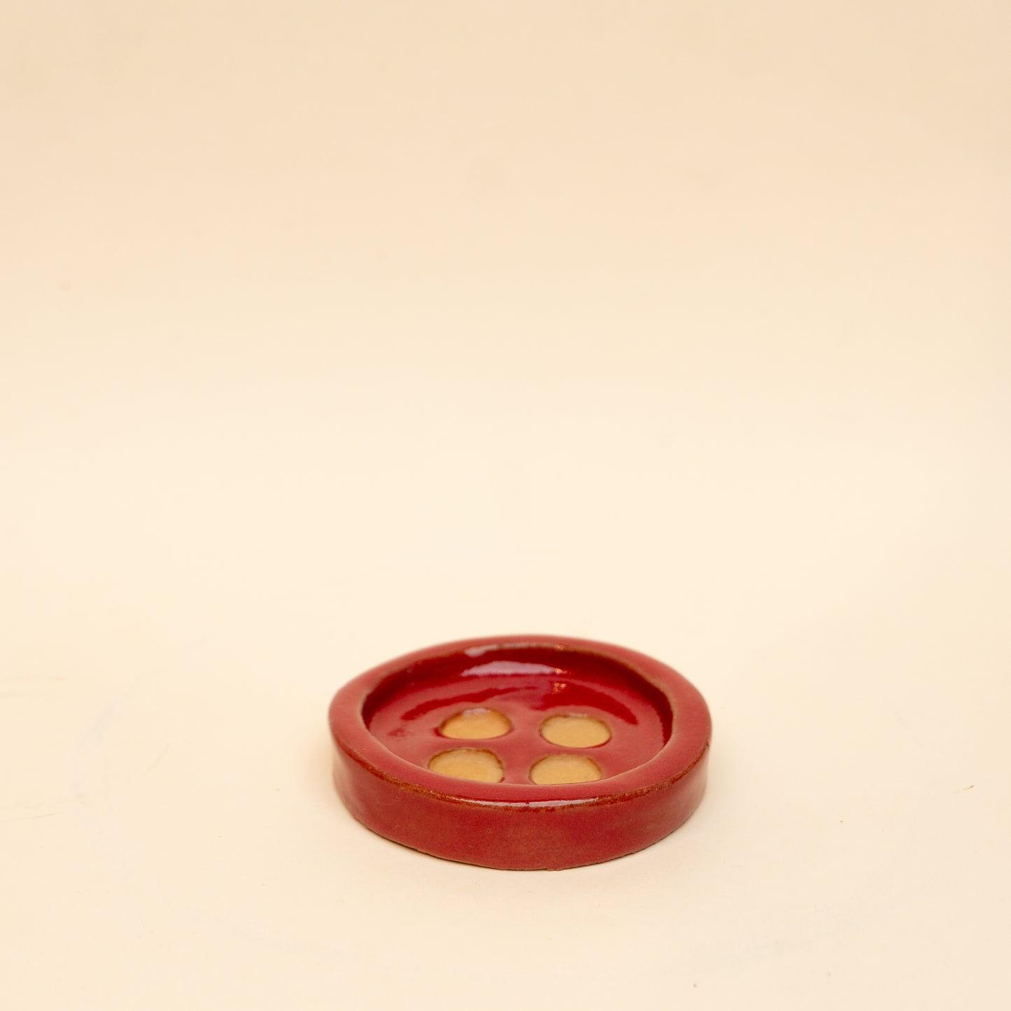 Red Button Coaster