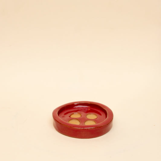 Red Button Coaster