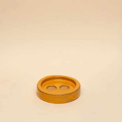 Yellow Button Coaster