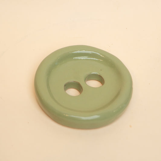 Sage Button Coaster