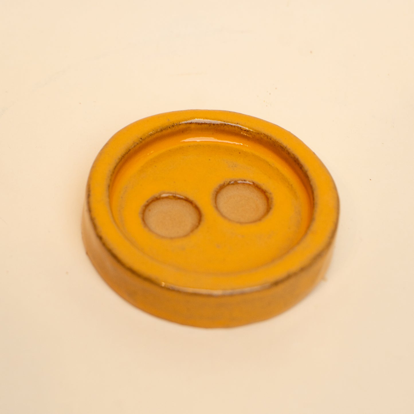 Yellow Button Coaster