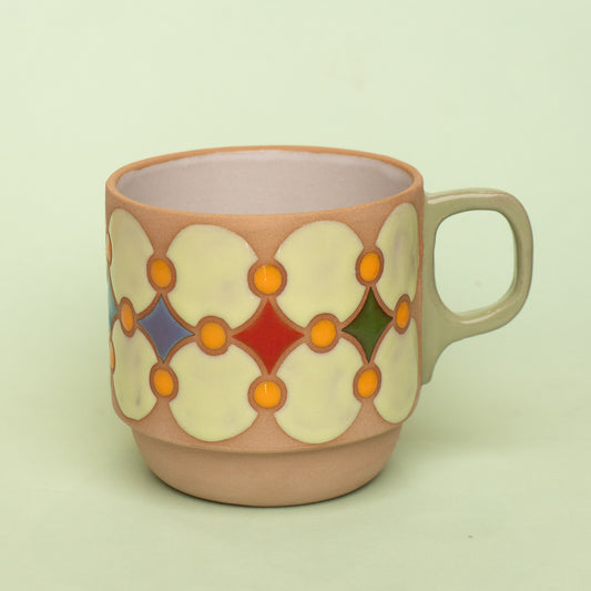 confetti mug in light green