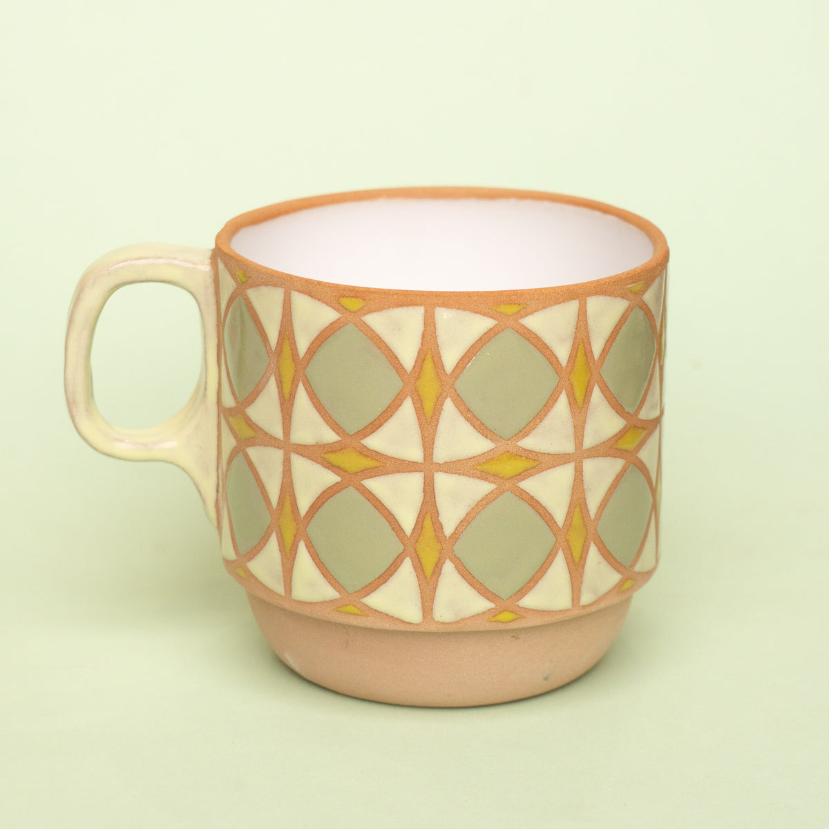 tulip mug in electric green