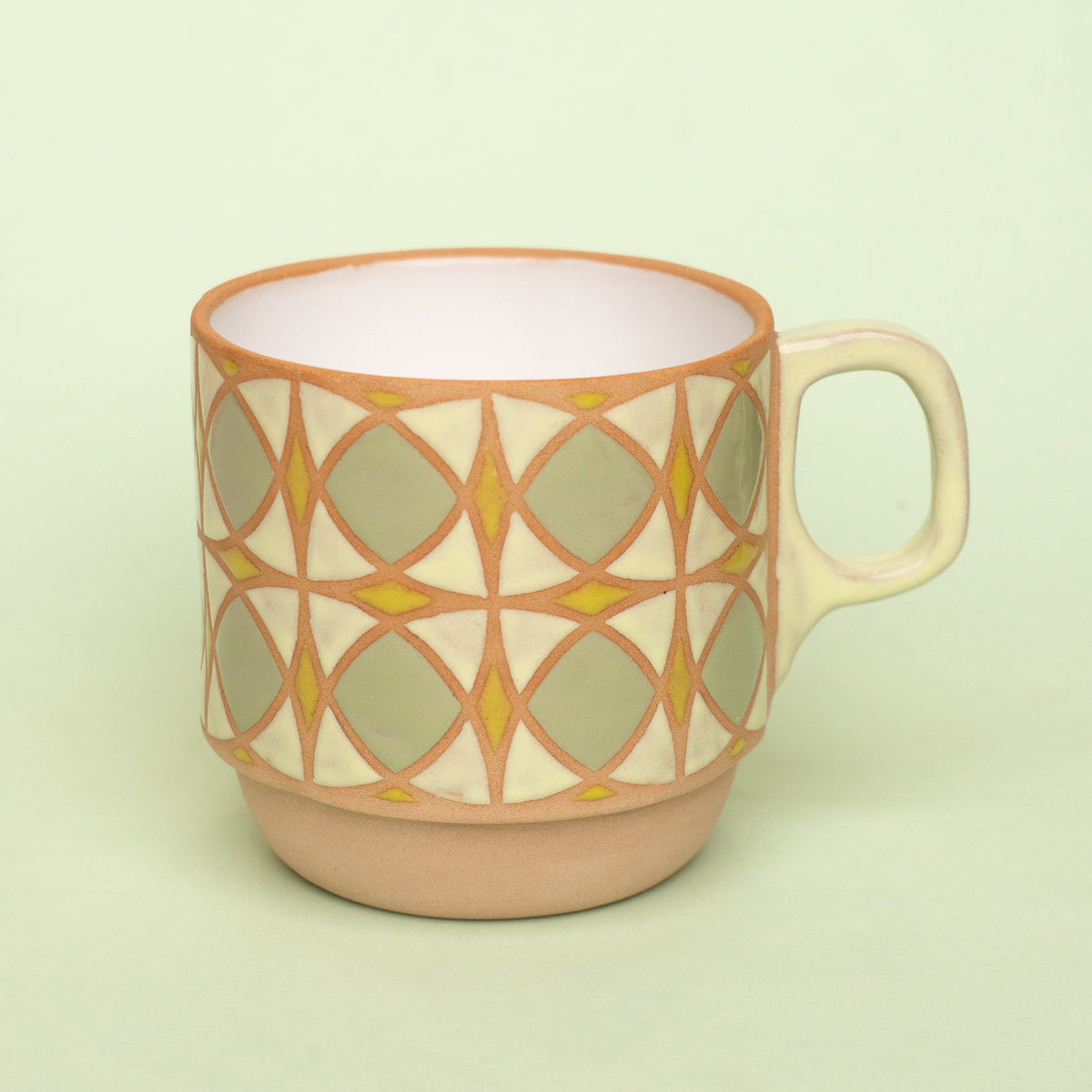 tulip mug in electric green