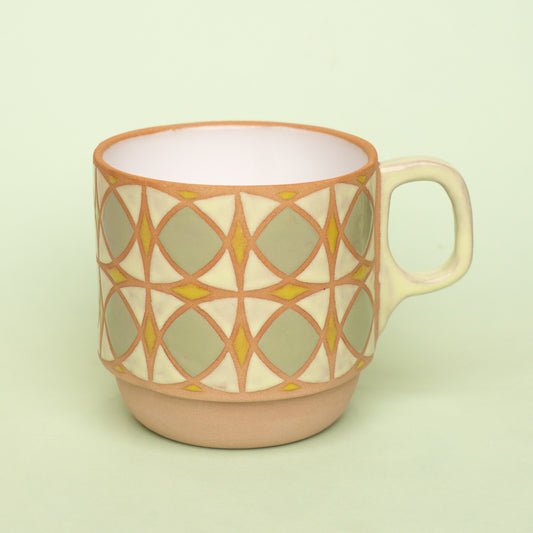 tulip mug in electric green