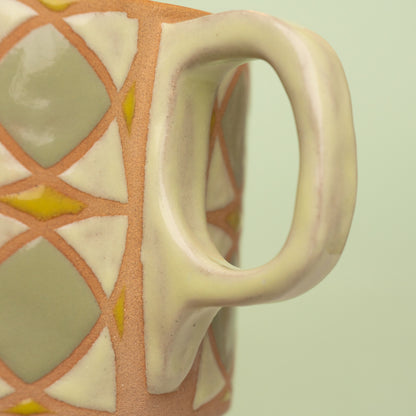 tulip mug in electric green