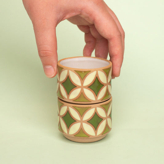 lily espresso in green
