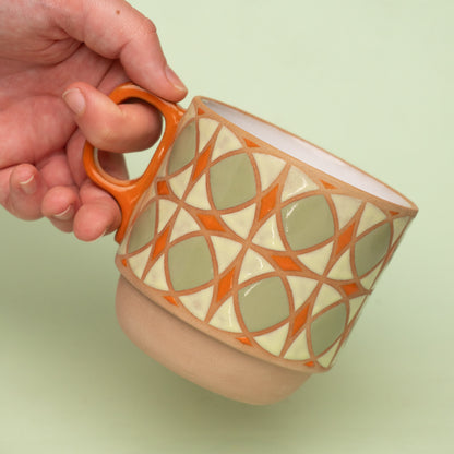 tulip mug in orange