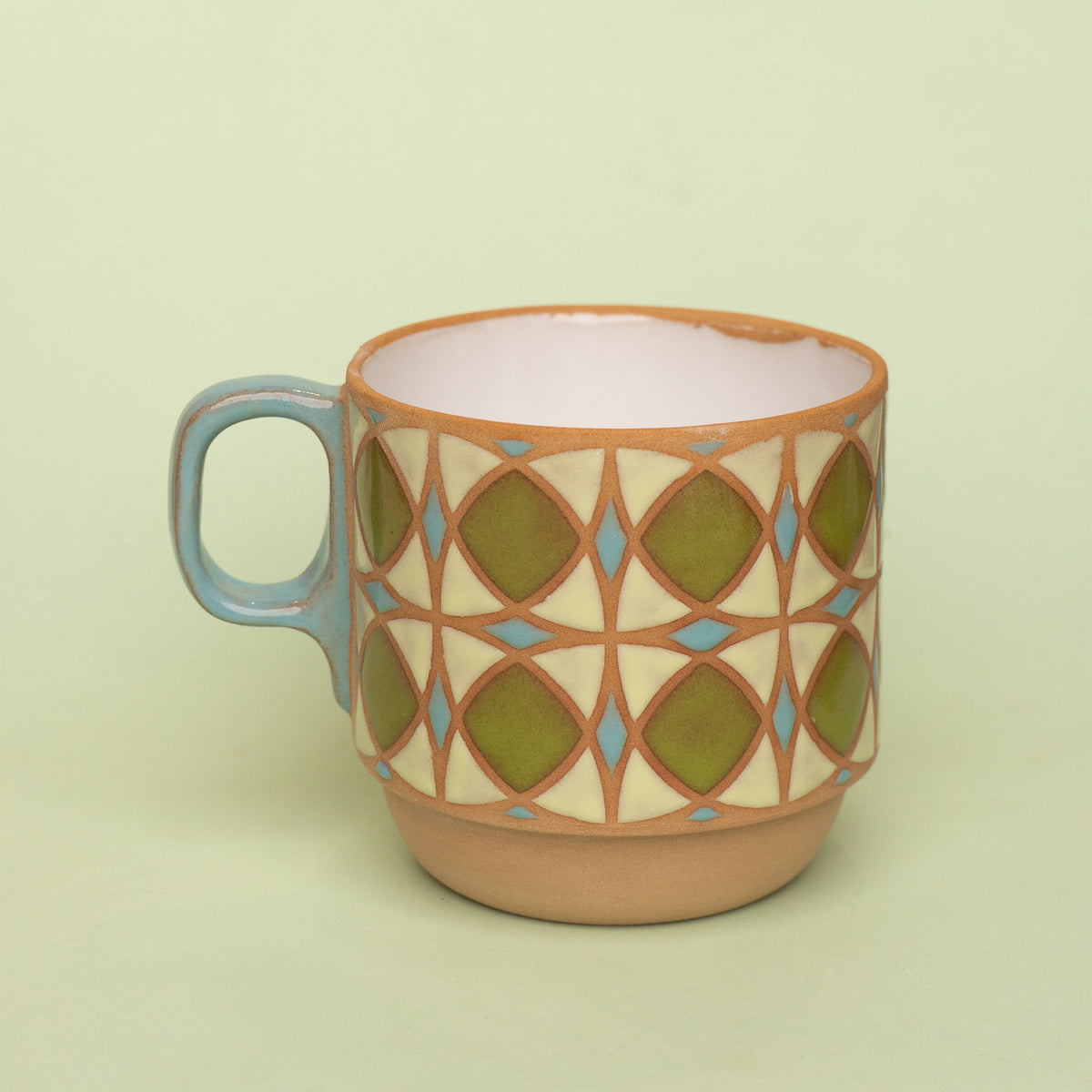 tulip mug in green