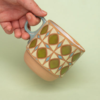 tulip mug in green