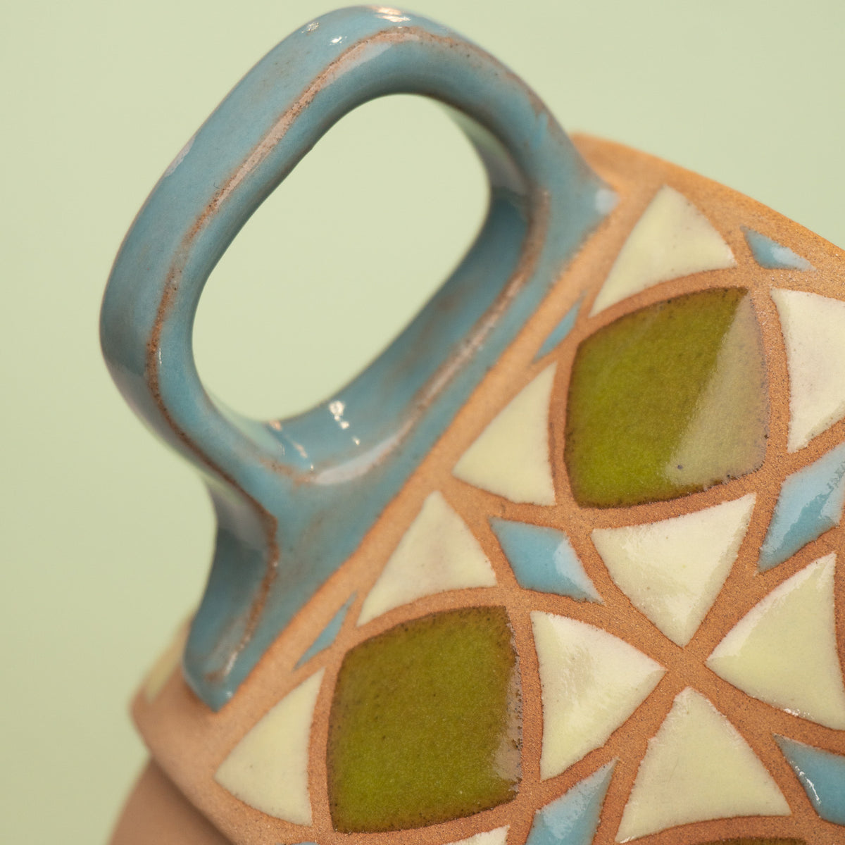 tulip mug in green