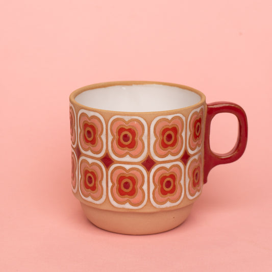 peony mug in pink