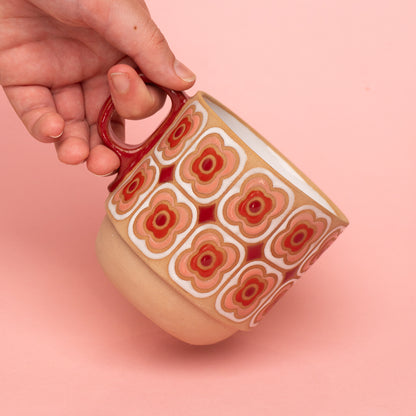 peony mug in pink