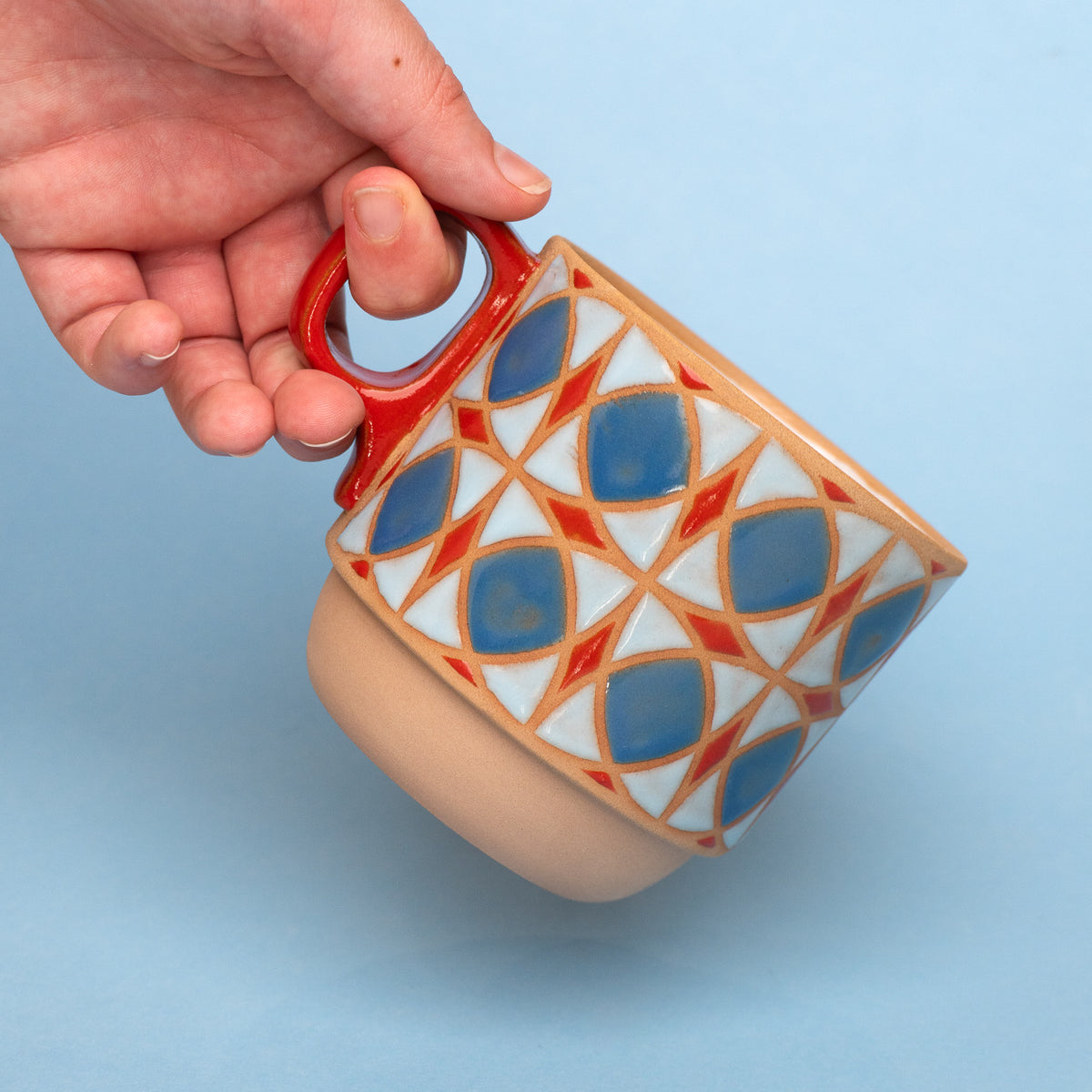 tulip mug in blue