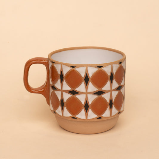 tulip mug in dark orange