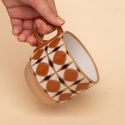 tulip mug in dark orange