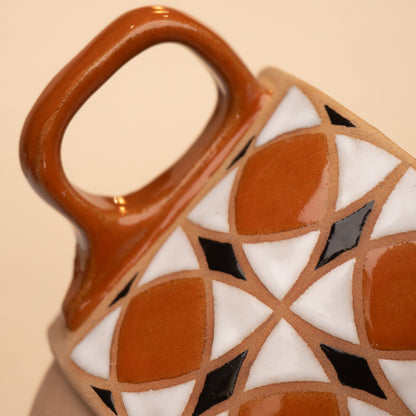 tulip mug in dark orange