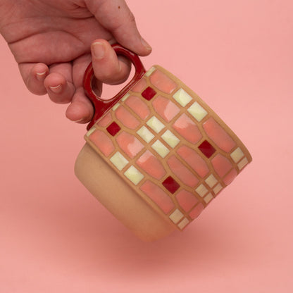 orchid mug in pink