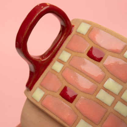 orchid mug in pink